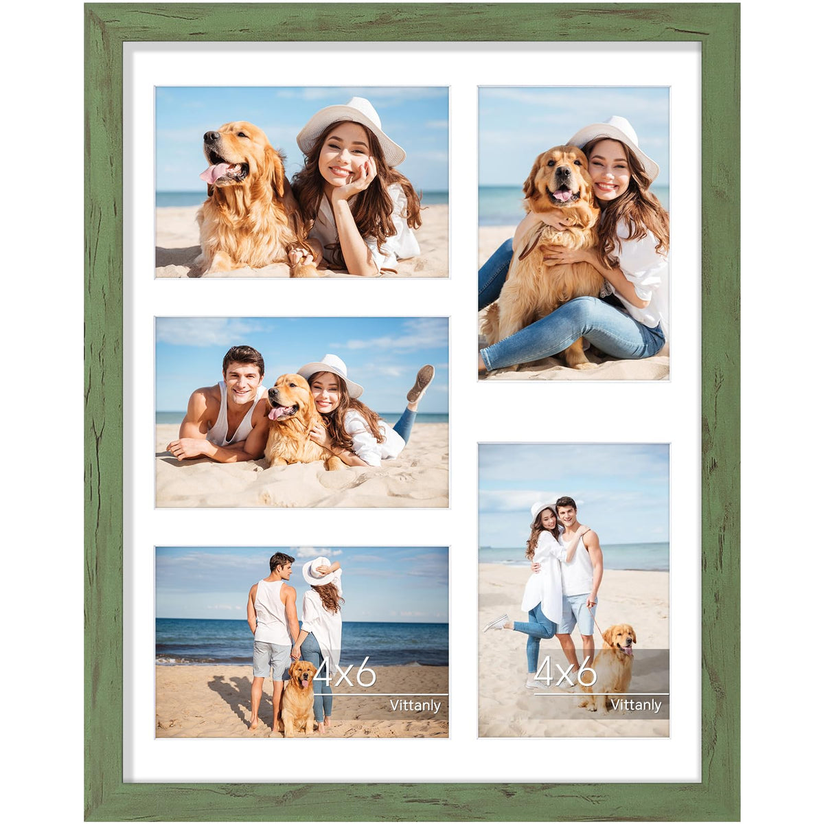 Vittanly 11x14 Collage Picture Frame for Wall Mounting, Black