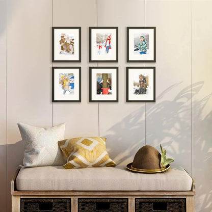 upsimples 8x10 Picture Frames, Gallery Wall Frames Set of 5, Black