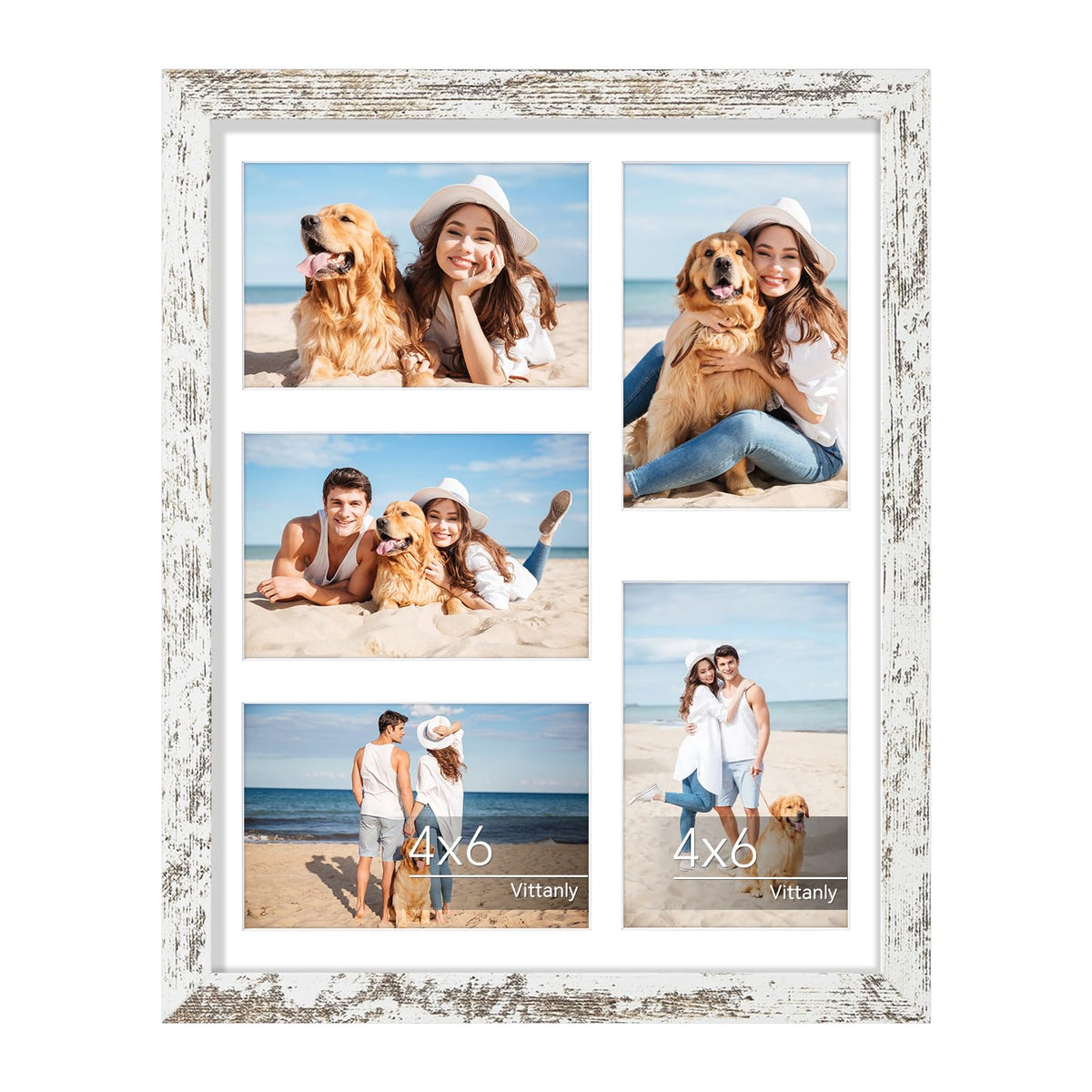 Vittanly 11x14 Collage Picture Frame for Wall Mounting, Black
