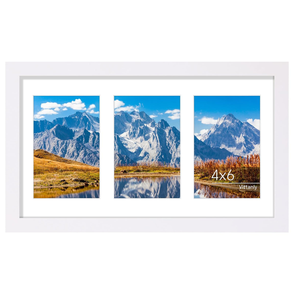 Vittanly 11x14 Collage Picture Frame for Wall Mounting, Black