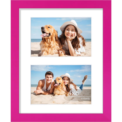 Vittanly 11x14 Collage Picture Frame for Wall Mounting, Black