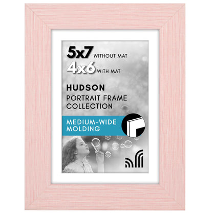 Americanflat 22x28 Poster Frame - Matted to 18x24 - Engineered Wood - Black