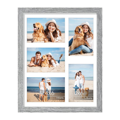 Vittanly 11x14 Collage Picture Frame for Wall Mounting, Black