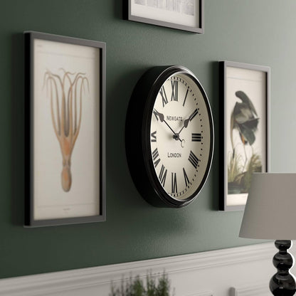NEWGATE® Spitalfields wall Clock | Large Classic Metal Clock | 16"
