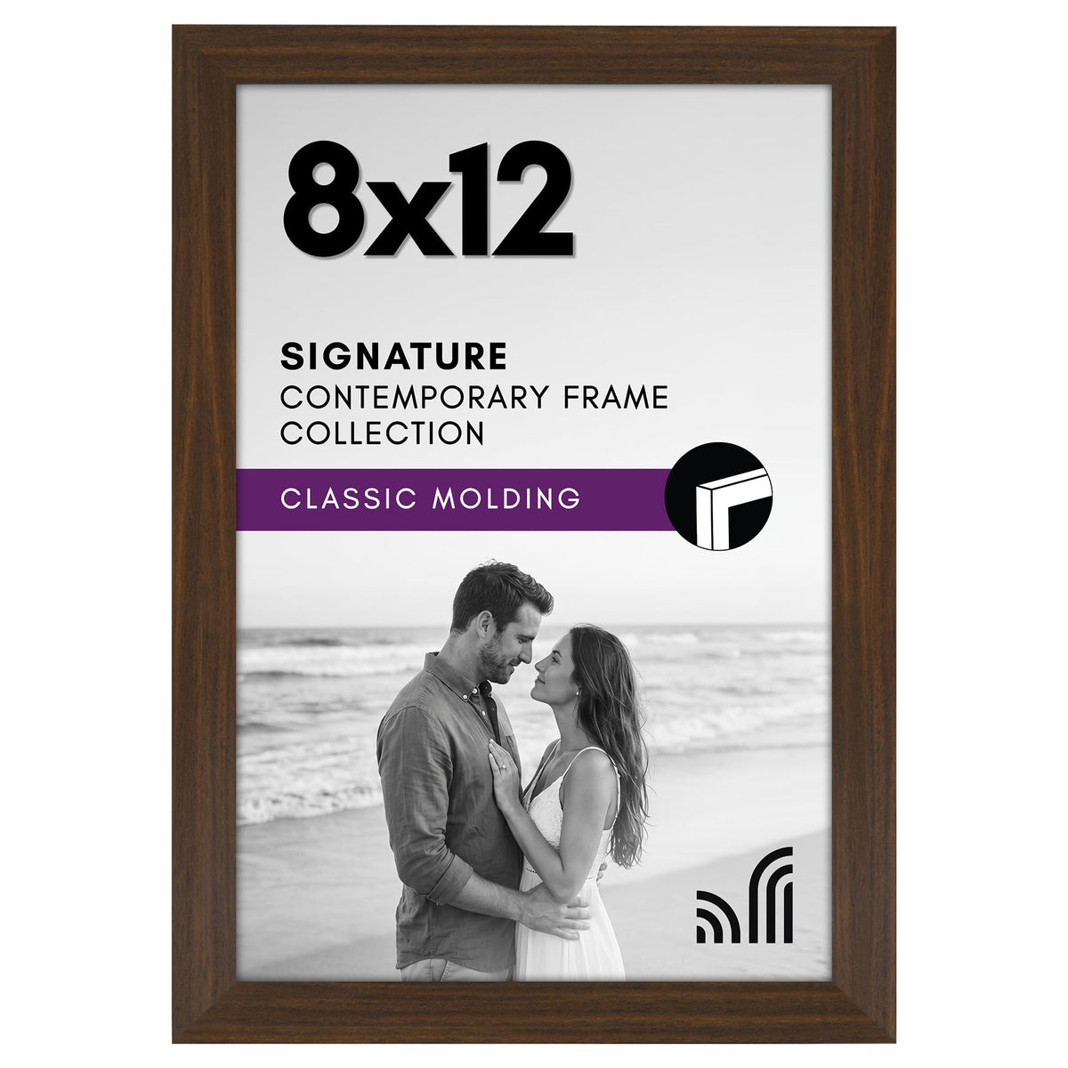 Americanflat 11x17 Picture Frame - Engineered Wood - Black