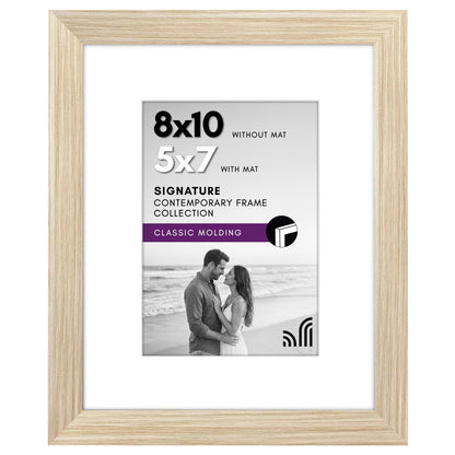 Americanflat 11x14 Picture Frame - Matted to 8x10 - Engineered Wood - Black