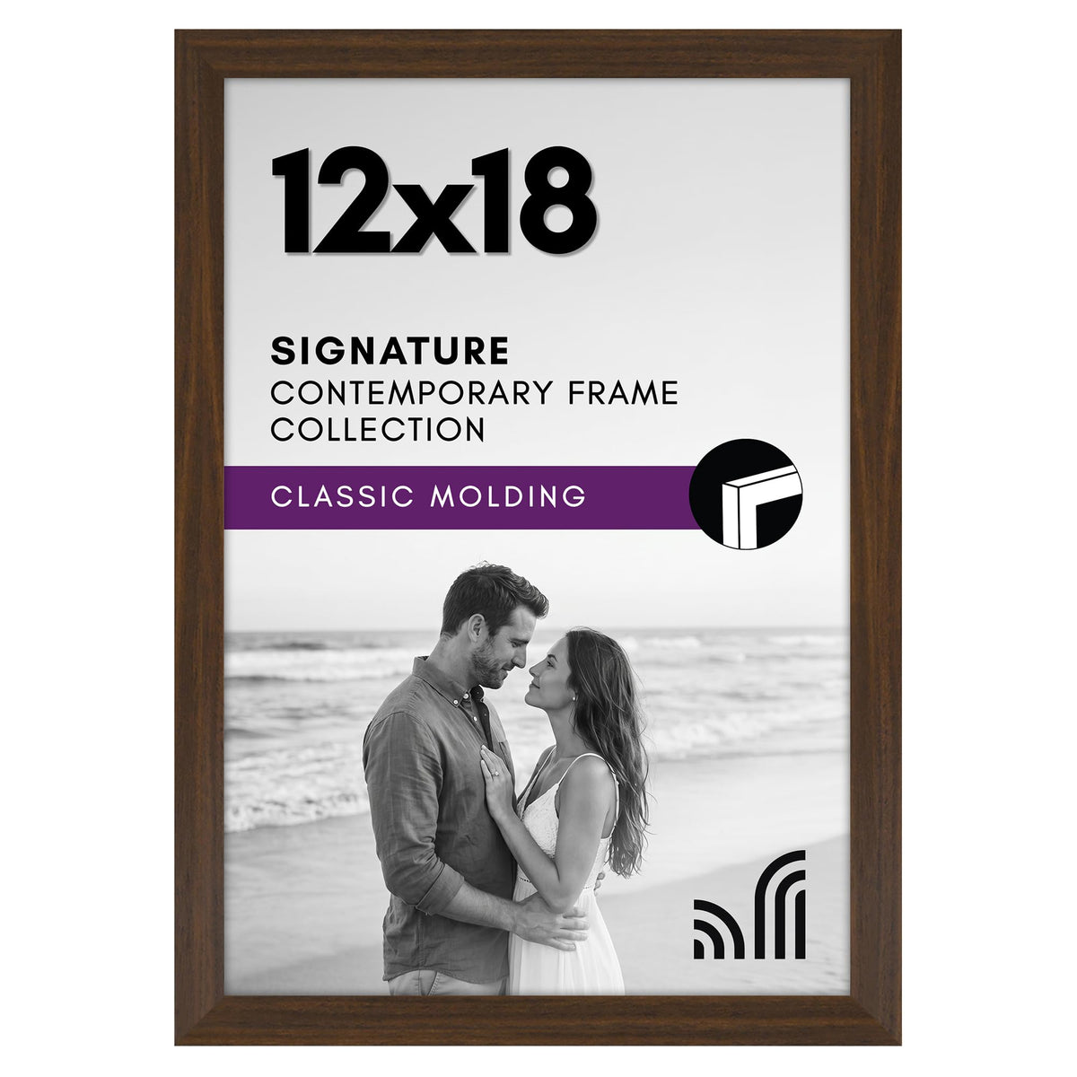 Americanflat 11x17 Picture Frame - Engineered Wood - Black