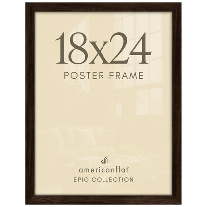 Americanflat 16x20 Poster Frame - Engineered Wood - Black