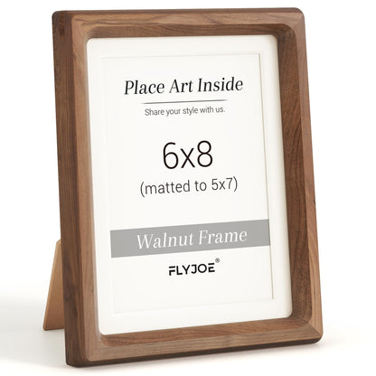 Picture Frame, USA-Sourced Hardwood Photo Frame, Walnut, 11x14