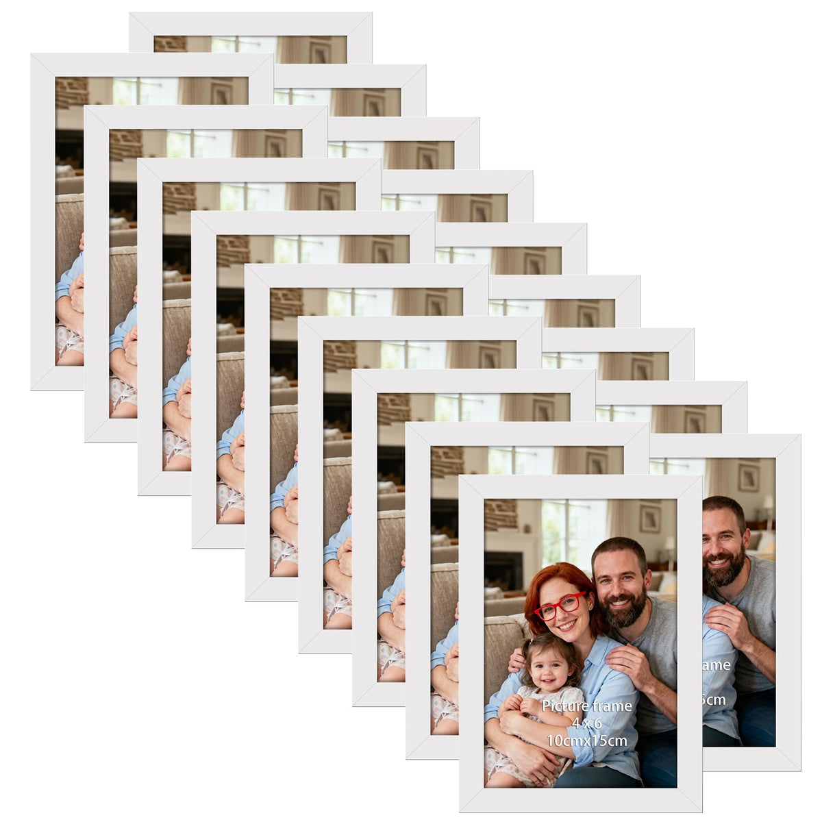 Giftgarden 5x7 Picture Frame Set of 18, Lightweight 5 by 7 Frames Bulk for Gallery Wall Photo Hanging and Tabletop Display, Black