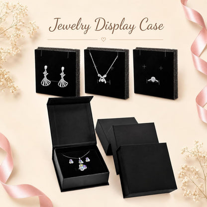 Covzoe 24 Pack Cardboard Jewelry Boxes, 3.6 x 3.6 x 1.3 Inch