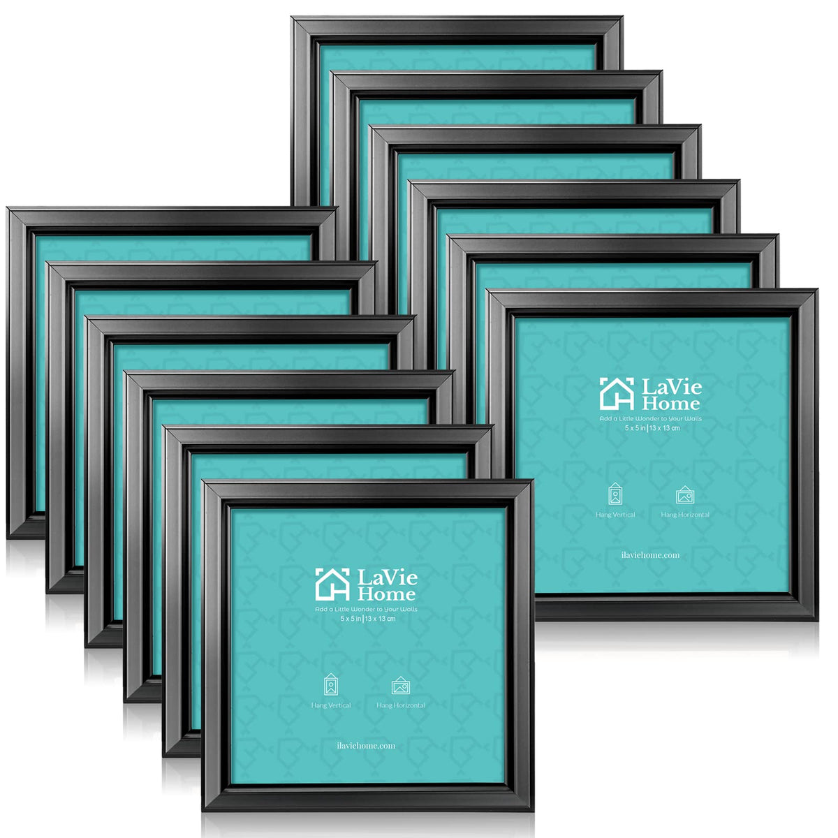 LaVie Home 4x6 Picture Frames (12 Pack, Gold) Simple Designed Photo Frame with High Definition Glass for Wall Mount & Table Top Display, Set of 12 Classic Collection