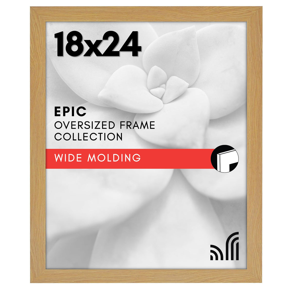 Americanflat 16x20 Poster Frame - Engineered Wood - Black
