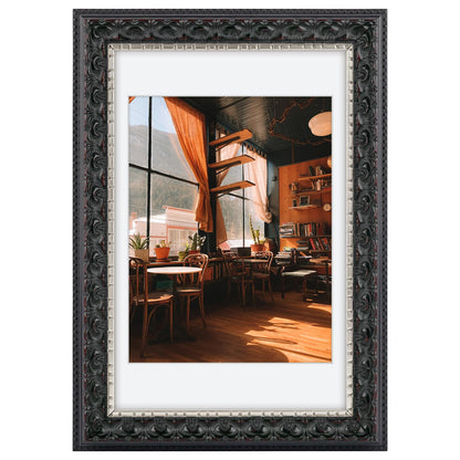 Golden State Art 11x14 Bronze Photo Frame White Mat for 8x10 Real Glass