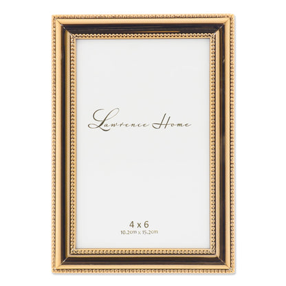 Lawrence Frames 510780 8x10 Metal Picture Frame Silver-Plate with Delicate Beading