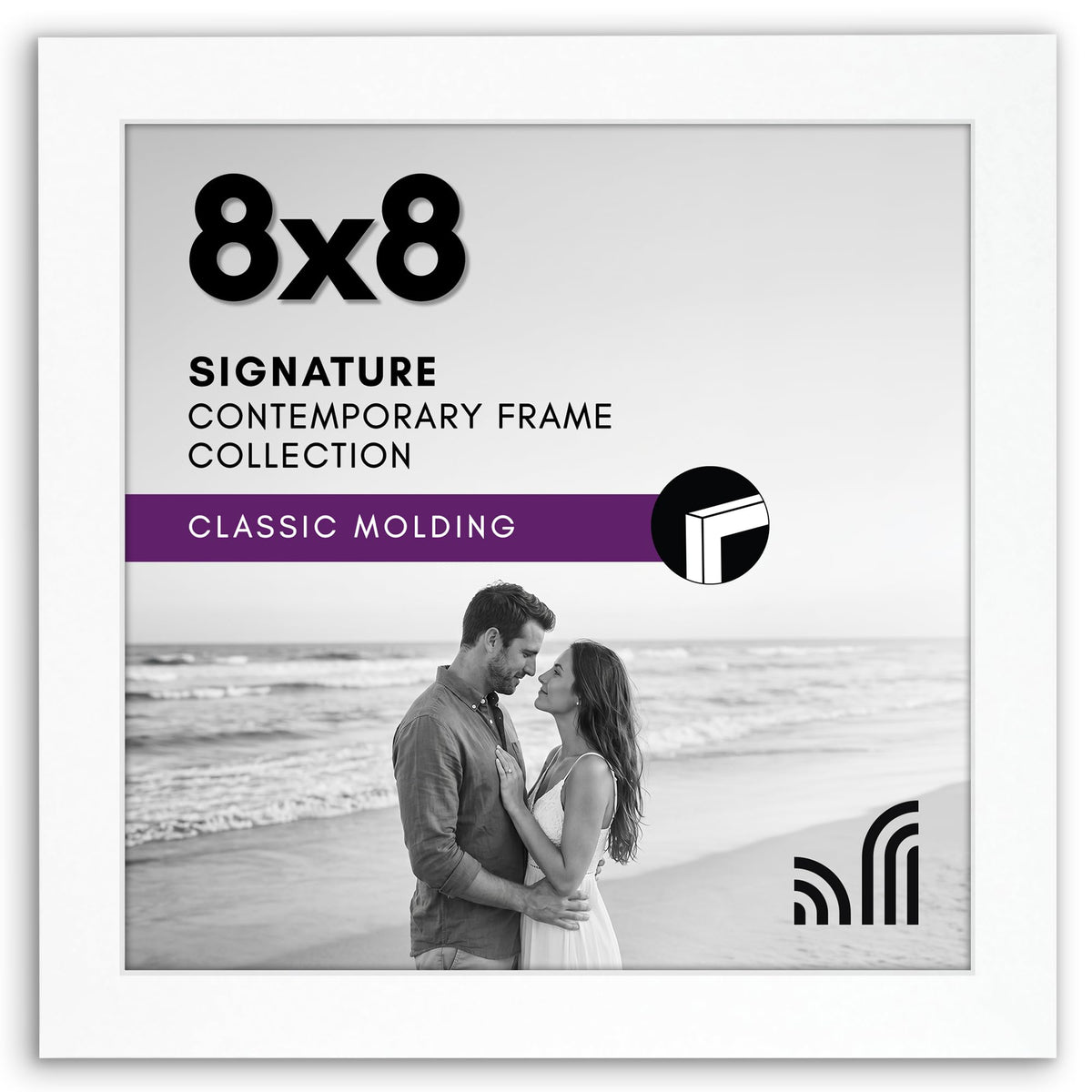 Americanflat 11x17 Picture Frame - Engineered Wood - Black