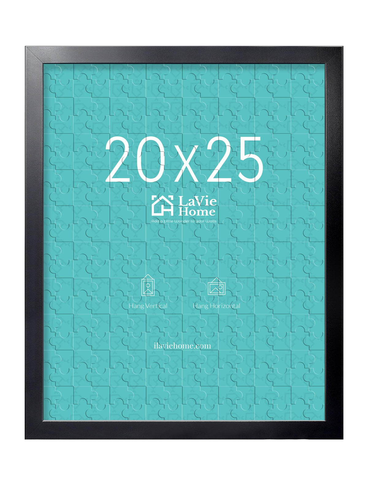 LaVie Home 14x18 Picture Frame Black Poster Frame,Display Pictures 12x16 with Mat or 14x18 Without Mat, Stable and Sturdy Frame and Polished Plexiglass, Horizontal and Vertical Format of The Walls
