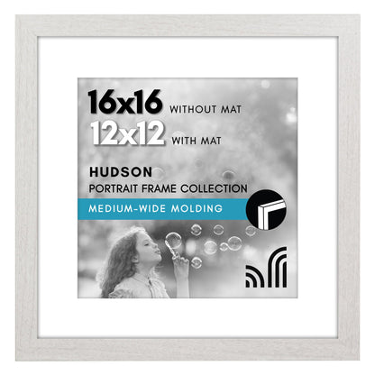 Americanflat 22x28 Poster Frame - Matted to 18x24 - Engineered Wood - Black