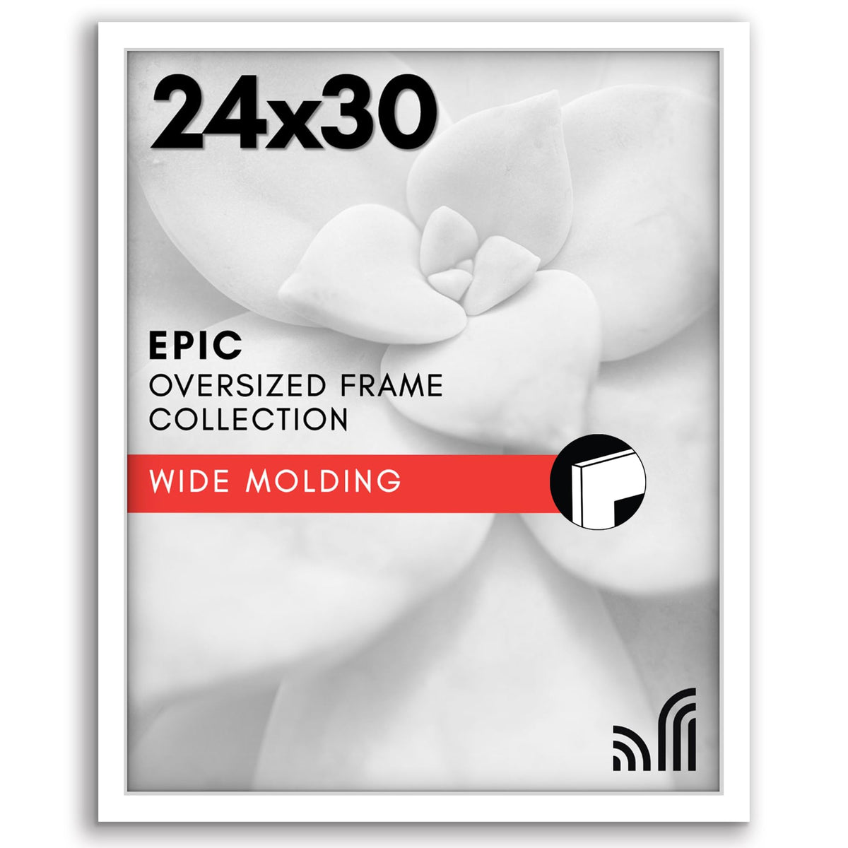 Americanflat 16x20 Poster Frame - Engineered Wood - Black