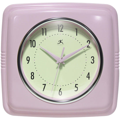 Infinity Instruments Retro Wall Clock for Living Room – Silent