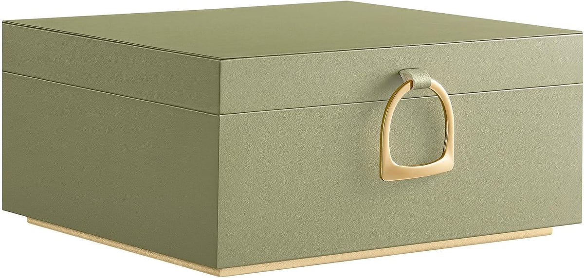 SONGMICS 2-Layer Jewelry Box with Handle, Removable Tray, Floating Effect