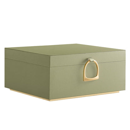 SONGMICS 2-Layer Jewelry Box with Handle, Removable Tray, Floating Effect