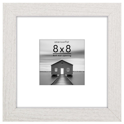 Americanflat 22x28 Poster Frame - Matted to 18x24 - Engineered Wood - Black