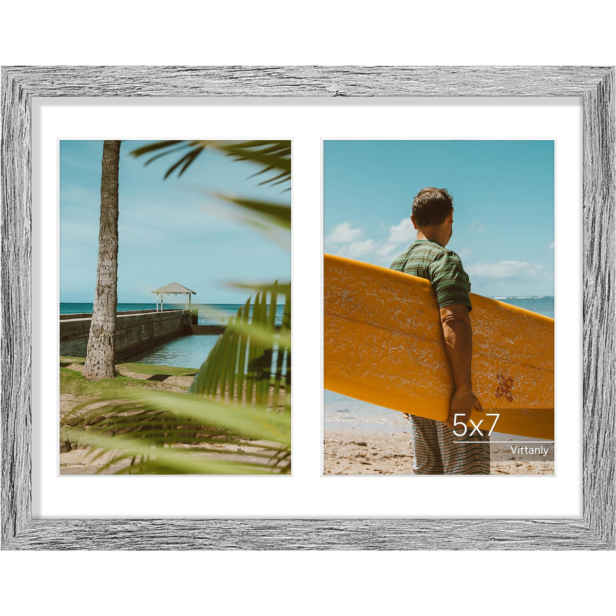 Vittanly 11x14 Collage Picture Frame for Wall Mounting, Black