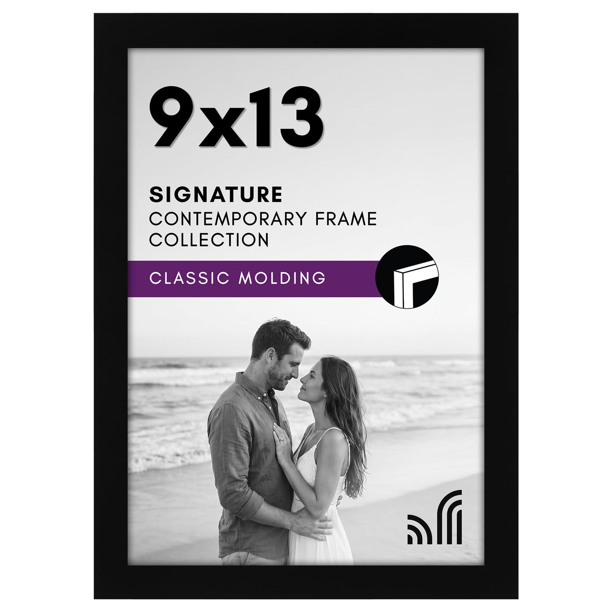 Americanflat 11x17 Picture Frame - Engineered Wood - Black