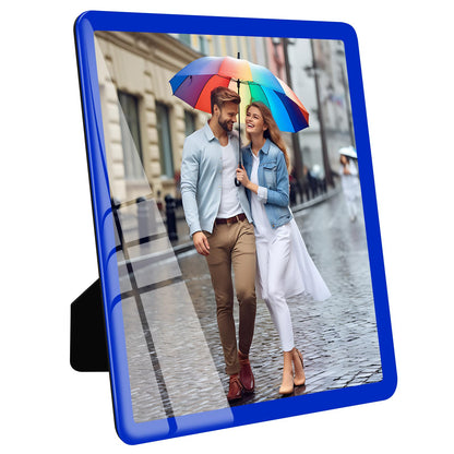 Bluesun 8x10 Picture Frame Black Standing can be Vertical and Horizontal - Real Glass Frames, Cool 8×10 Photo Frame, Wall Frames Gifts for Men Boyfriend Dad Boss and Loved Ones(8x10, Black)