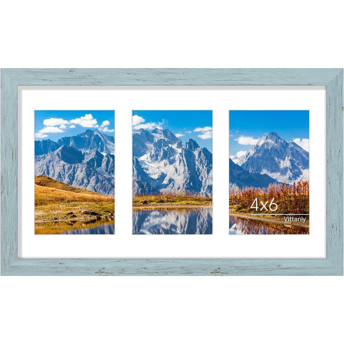 Vittanly 11x14 Collage Picture Frame for Wall Mounting, Black