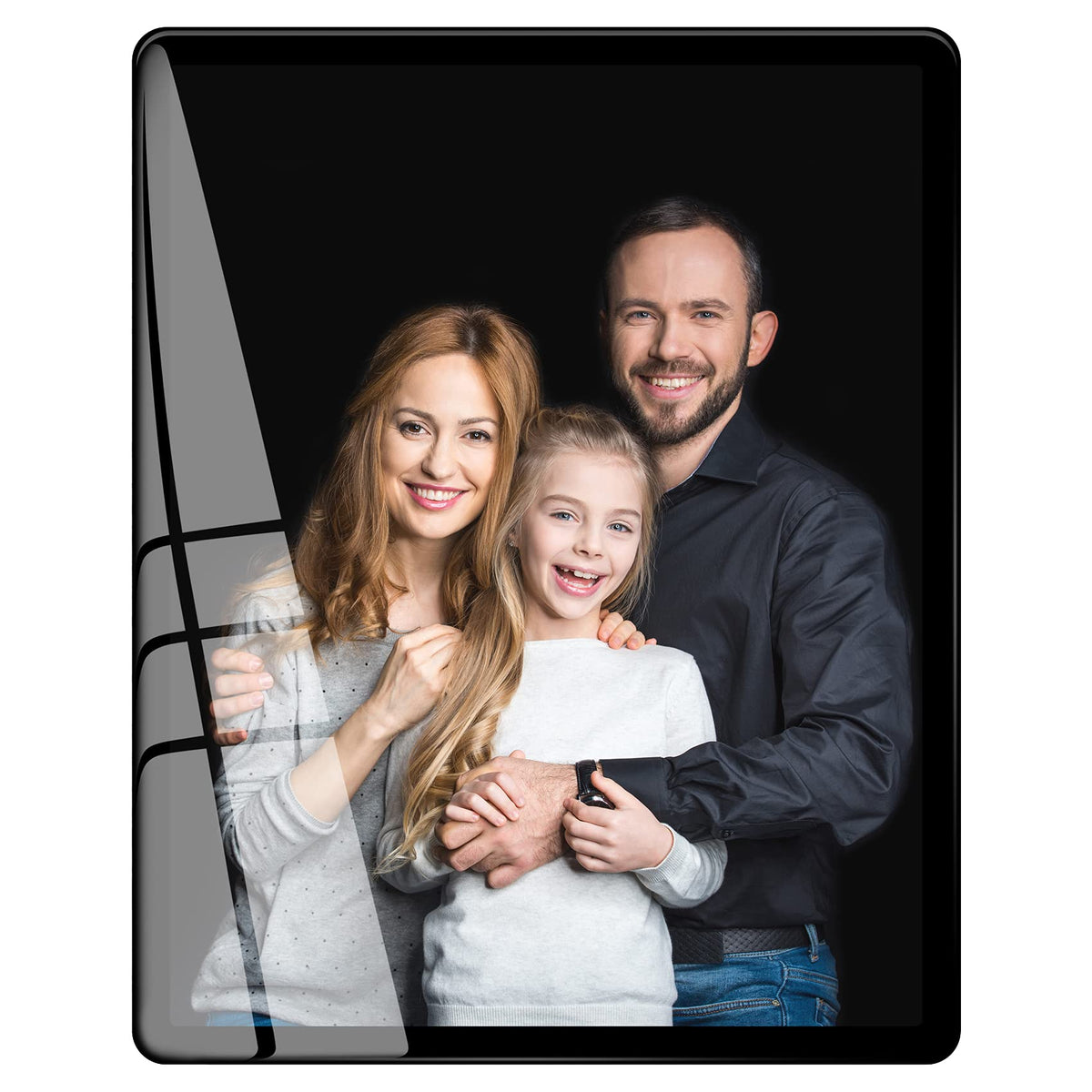 Bluesun 8x10 Picture Frame Black Standing can be Vertical and Horizontal - Real Glass Frames, Cool 8×10 Photo Frame, Wall Frames Gifts for Men Boyfriend Dad Boss and Loved Ones(8x10, Black)