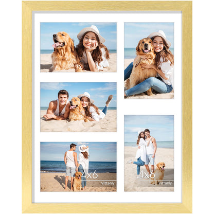 Vittanly 11x14 Collage Picture Frame for Wall Mounting, Black