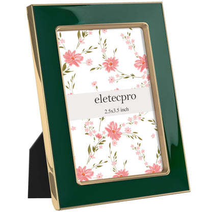 eletecpro 4x6 Enamel Picture Frame with Real Glass Cover, Pink, 1-Pack