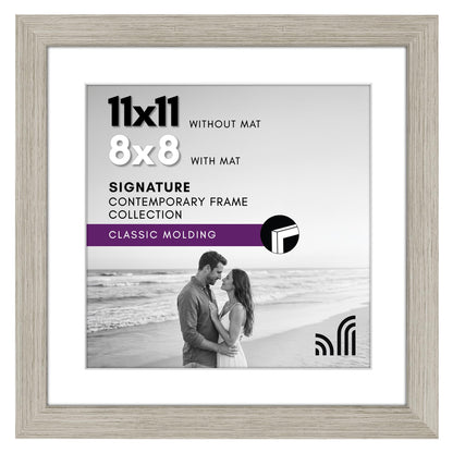 Americanflat 11x14 Picture Frame - Matted to 8x10 - Engineered Wood - Black