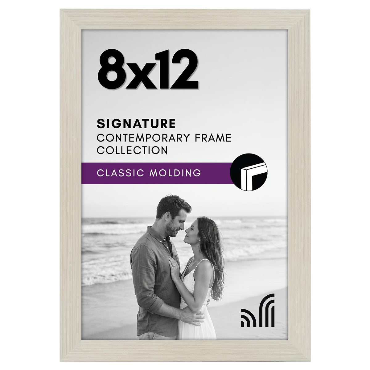 Americanflat 11x17 Picture Frame - Engineered Wood - Black