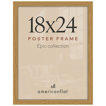 Americanflat 16x20 Poster Frame - Engineered Wood - Black