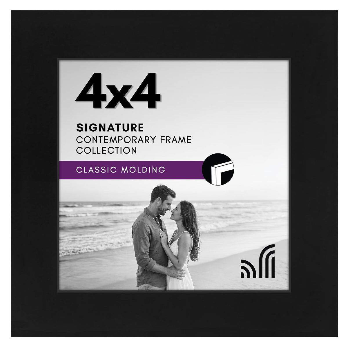 Americanflat 11x17 Picture Frame - Engineered Wood - Black