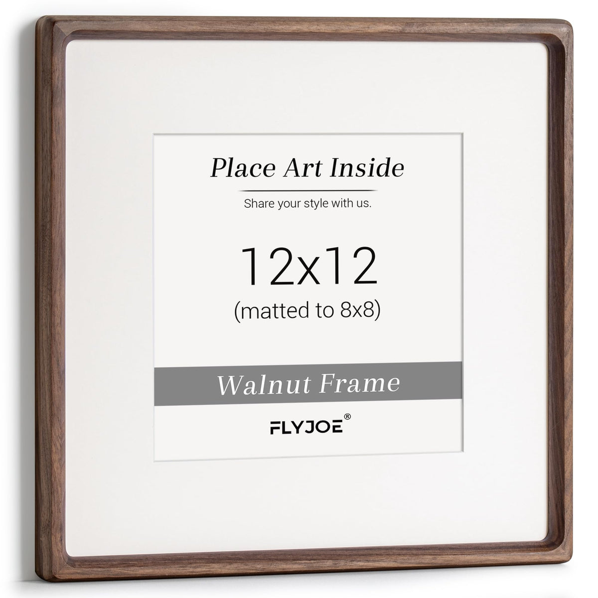 Picture Frame, USA-Sourced Hardwood Photo Frame, Walnut, 11x14