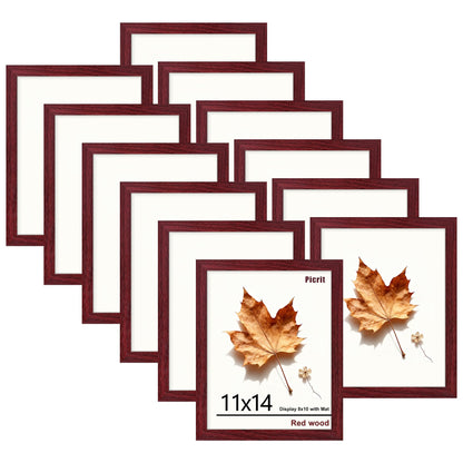 Picrit 8x10 Picture Frame Set of 12, Modern Gallery Wall Frames, Black