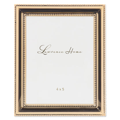 Lawrence Frames 510780 8x10 Metal Picture Frame Silver-Plate with Delicate Beading