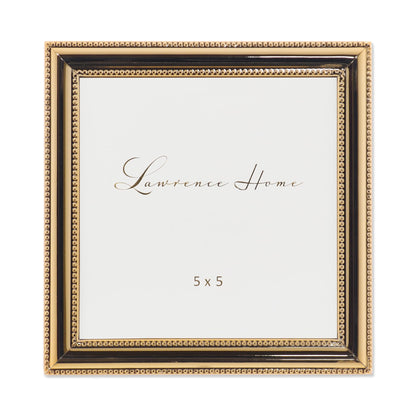 Lawrence Frames 510780 8x10 Metal Picture Frame Silver-Plate with Delicate Beading