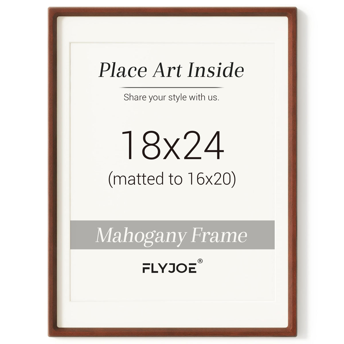 Picture Frame, USA-Sourced Hardwood Photo Frame, Walnut, 11x14