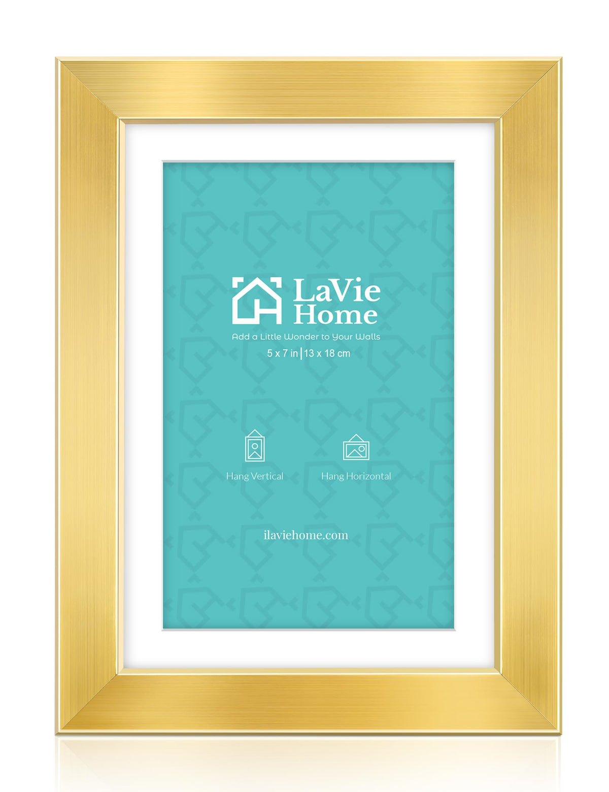 LaVie Home 14x18 Picture Frame Black Poster Frame,Display Pictures 12x16 with Mat or 14x18 Without Mat, Stable and Sturdy Frame and Polished Plexiglass, Horizontal and Vertical Format of The Walls
