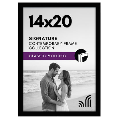 Americanflat 11x17 Picture Frame - Engineered Wood - Black