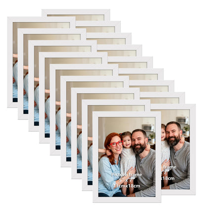 Giftgarden 5x7 Picture Frame Set of 18, Lightweight 5 by 7 Frames Bulk for Gallery Wall Photo Hanging and Tabletop Display, Black