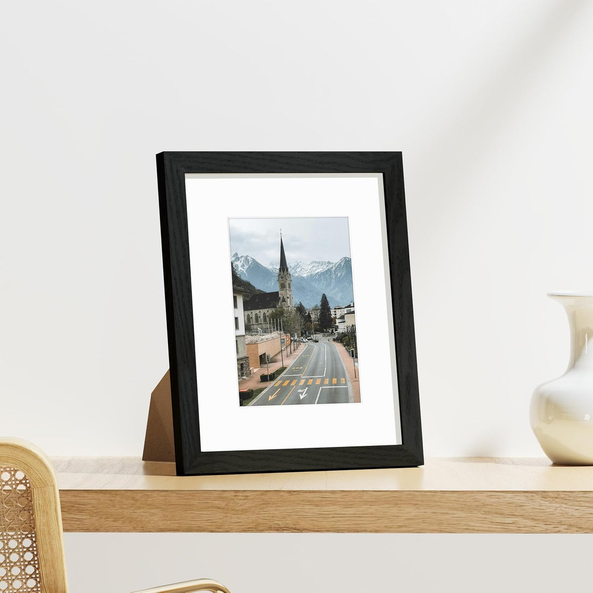 Vittanly 8x10 Picture Frames Set of 9 for Wall or Tabletop Display, Black