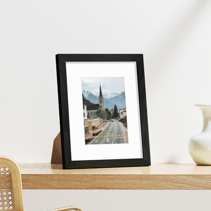 Vittanly 8x10 Picture Frames Set of 9 for Wall or Tabletop Display, Black