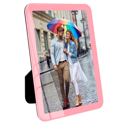 Bluesun 8x10 Picture Frame Black Standing can be Vertical and Horizontal - Real Glass Frames, Cool 8×10 Photo Frame, Wall Frames Gifts for Men Boyfriend Dad Boss and Loved Ones(8x10, Black)