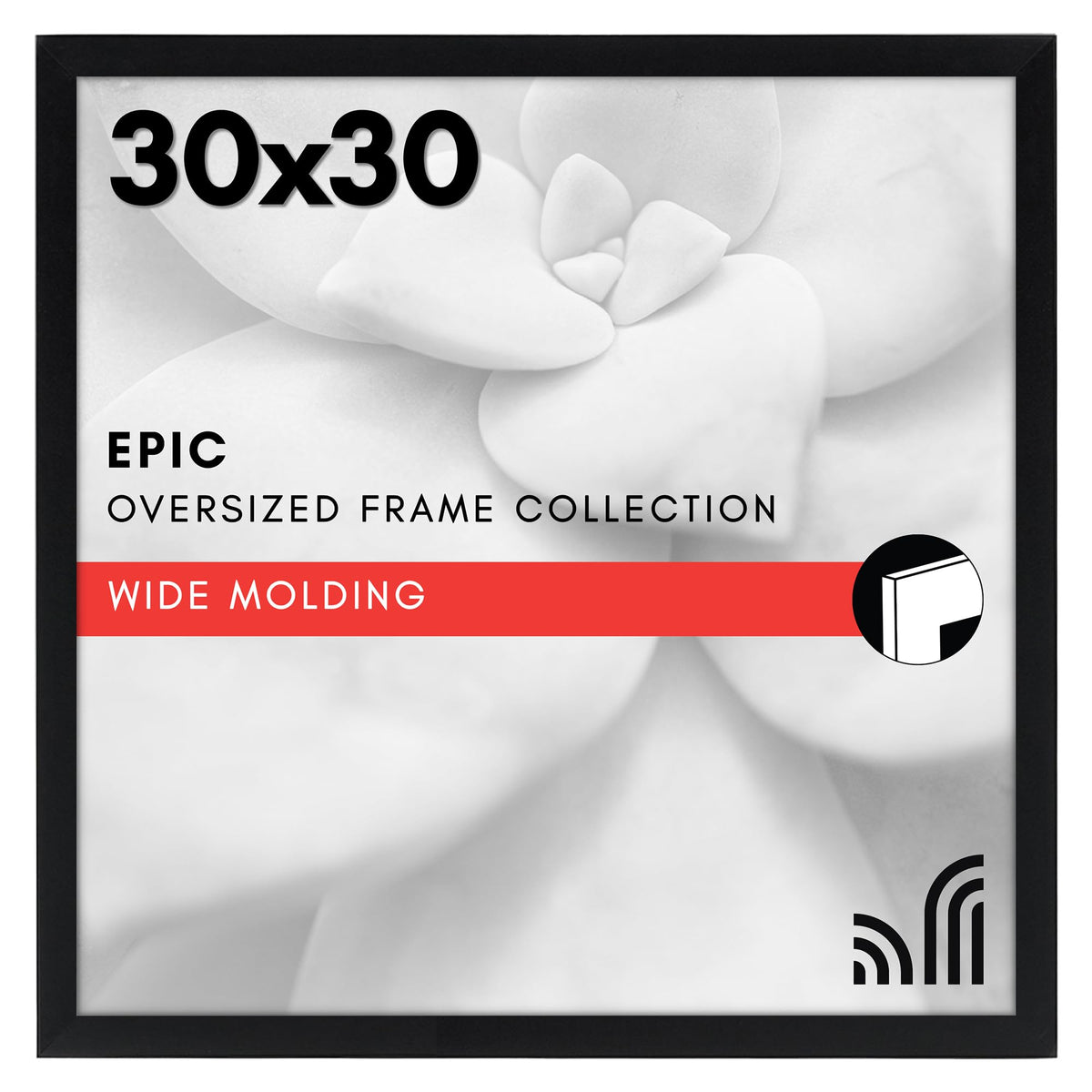 Americanflat 16x20 Poster Frame - Engineered Wood - Black